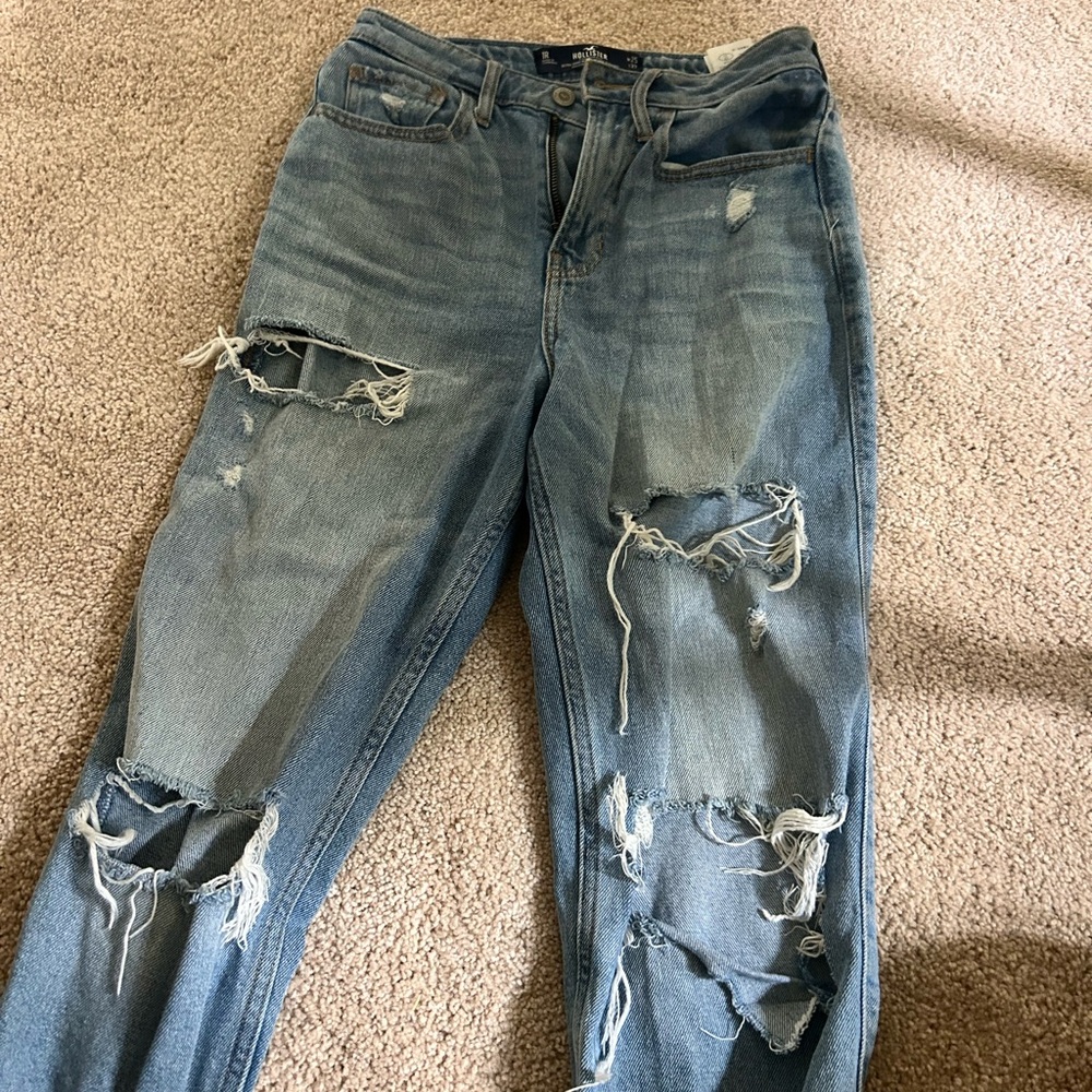 Hollister Distressed Blue Jeans